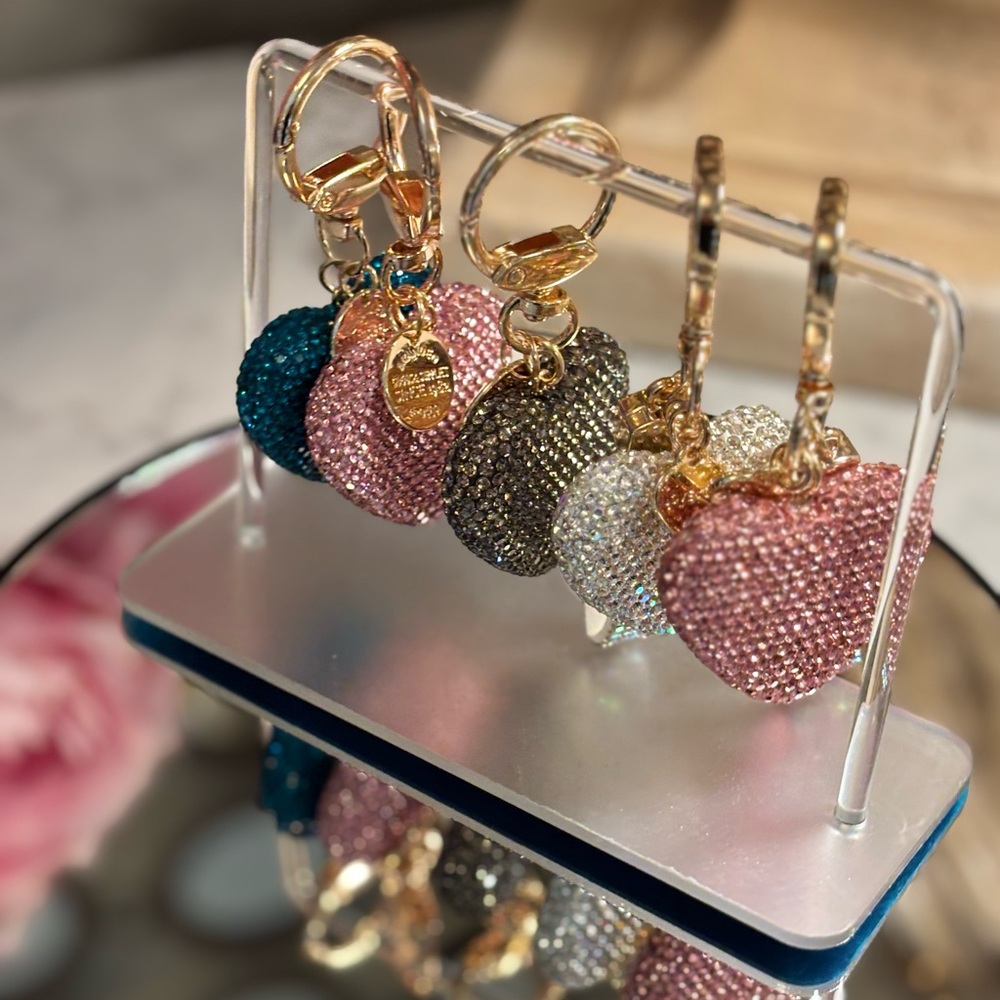 Sparkling double face Keychain Set with Gold Accents - Picture 9 of 10